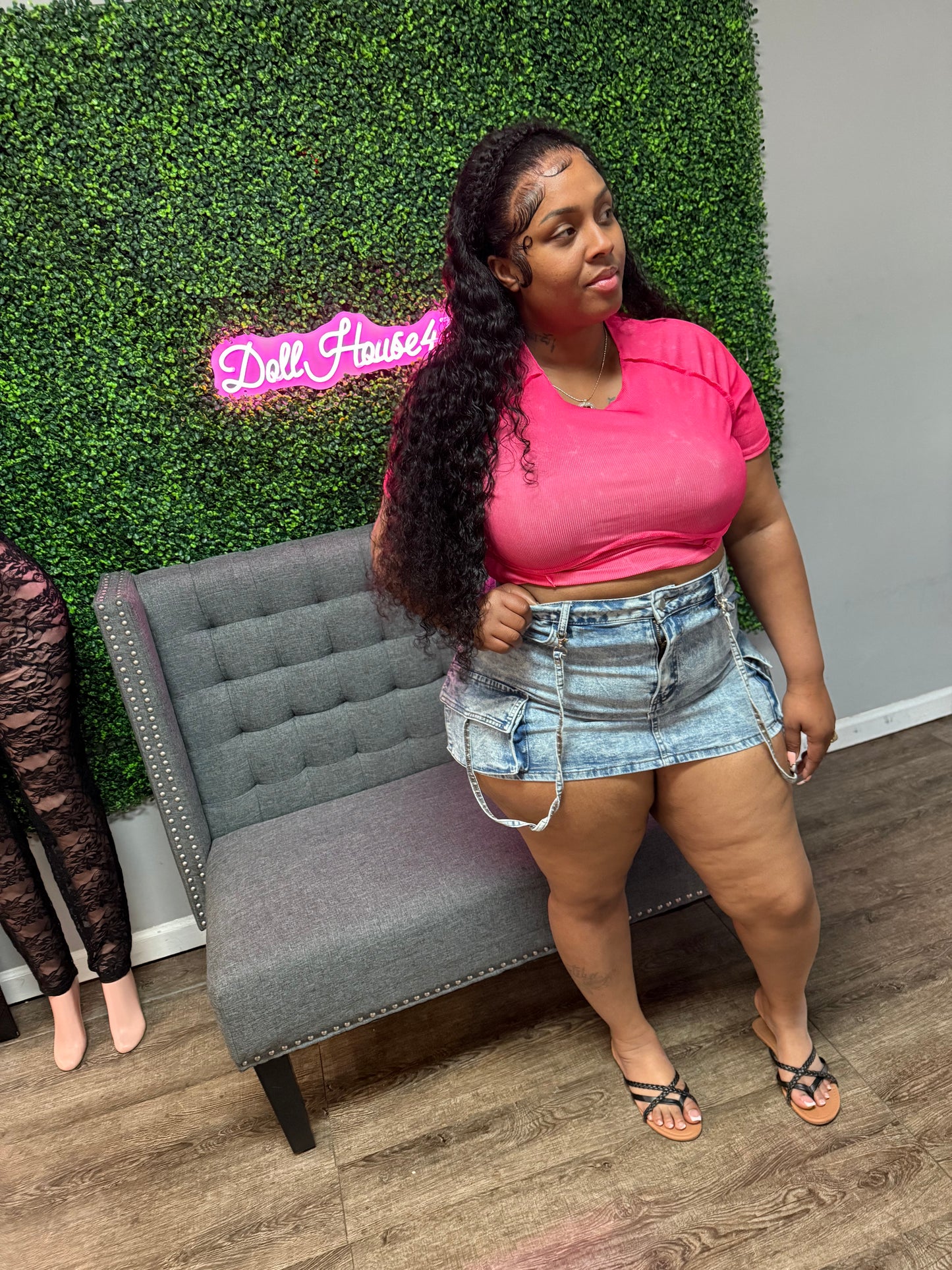 Denim Skirt (Curvy)