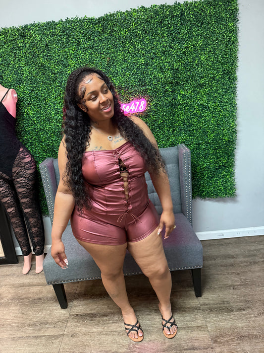 Metallic Corset 2 Piece
