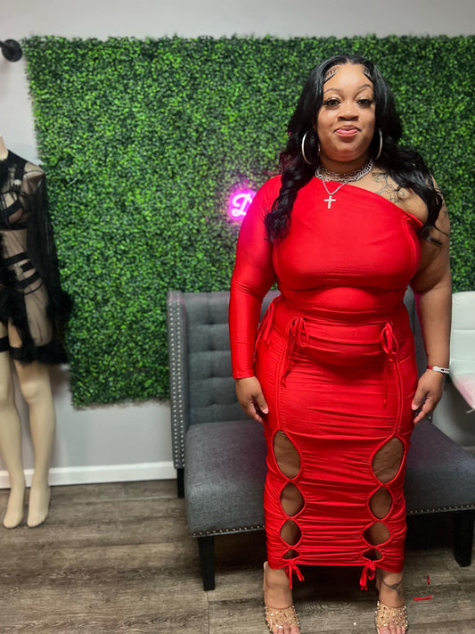 Red Dress 2 Piece